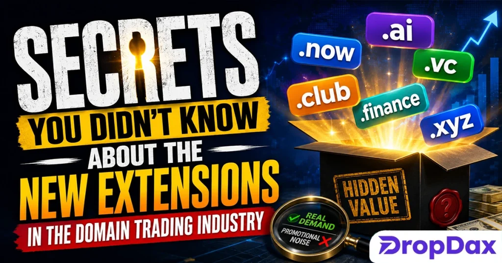 Learn how to evaluate reported new domain extension sales